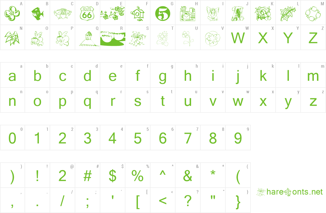 Font KR Katlings Fifteen preview